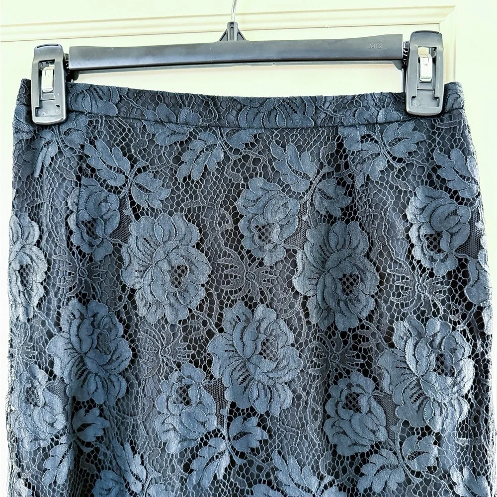 🏷️ J. Crew Women's Floral Lace Pencil Skirt New With Tag